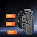 ANOLE OWB Kydex Holster for Springfield Echelon 4.5 Full Size, Optic Cut Open Carry Black, Right Hand