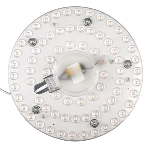 INNOVATE Circolina LED magnetica Retrofit per Plafoniera led soffitto I Sostituzione plafoniera con ventilatore Neon circolare Plafoniere cucina ufficio (Bianco caldo, 230mm 24W)