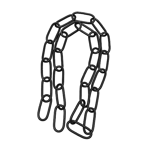 NUOBESTY 1m Cadena De Hierro Para Lámparas Colgantes Resistente y Práctica Grosor Cadena De Eslabones Multifunción Para Techo Color Negro Soporta Hasta Accesorio Para Lámparas y Decoración