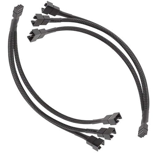 電源 ケーブル ファン用電源延長ケーブル ファン 分岐ケーブル PWM FAN用分岐ケーブル PWM 延長ケーブル 4ピン と 3ピン 4ピン 3分岐ケーブル FAN用分岐ケーブル PWMファン用延長電源ケーブル ファンケーブル 3分岐ケーブル 3ピン と 4ピン Y字型 2本セット 270cm (ブラック) 電源 ケーブル ファン用電源延長ケーブル ファン 分岐ケーブル PWM FAN用分岐ケーブル PWM 延長ケーブル 4ピン と 3ピン 4ピン 3分岐ケーブル FAN用分岐ケーブル PWMファン用延長電源ケーブル ファンケーブル 3分岐ケーブル 3ピン と 4ピン Y字型 2本セット 270cm (ブラック)