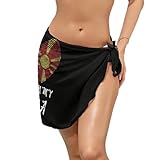 Chic and Comfortable Design: Crafted from soft, semi-transparent chiffon, IT'S IN MY DNA America Macedonia Flag beach sarong provides a sexy yet modest cover-up that dries quickly, keeping your skin cool and feeling comfortable while enjoying the sun...