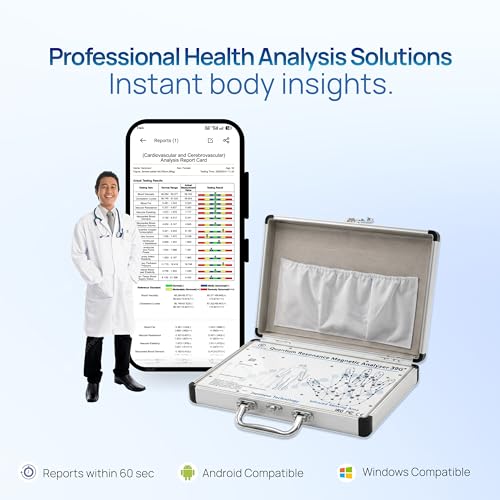 Image of 2026 Advanced Version Quantum Resonance Magnetic Analyzer 39 Generation 2 In 1 Android & Windows Machine | Full Body Checkup Quantum Analyzer with Palm & Rod Testing | Laptop & Mobile OTG Compatible | Health Report Analyzer (Android + Windows)