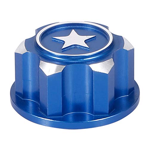 Ajcoflt 4pcs cubo de roda de alumínio tampa anti-poeira para carro rc traxxas x/s/e maxx