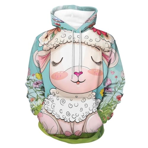 Hoodie mouton papillon fleur idéal pour vos sorties cocooning