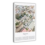 Algeciras - Póster fotográfico real de Algeciras con impresión a color, póster de viaje de España, impresión de ciudad, arte de pared, lienzo decorativo, marco de 61 x 91 cm