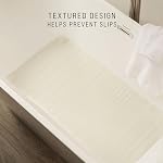 Tapis de baignoire et de douche Rubbermaid Commercial Products | Extra large - 36 x 18 po | Blanc | Lavable en machine | Tapis de bain Safti-Grip antidérapant avec ventouses pour maison/hôtel/douche/baignoire