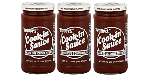 Woody's Cook-in' Sauce Barbecue Concentrate 13oz (Pack of 3)
