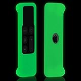 Remote Case for Apple TV 4th Generation, Protective Silicone Cover Lightweight [Anti Slip] Shock Proof Skin Holder for New Apple TV 4K /Gen 4 Siri Remote Controller, Green Glow in The Dark