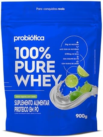 Probiótica 100% Pure Whey Refil (900g) Iogurte Com Limão