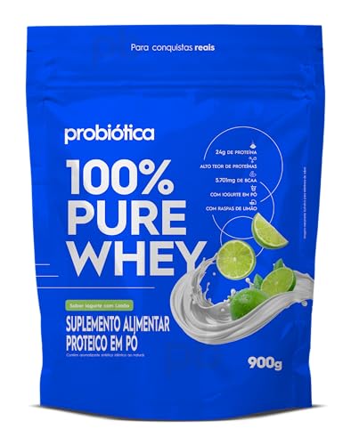 Probiótica 100% Pure Whey Refil (900g) Iogurte Com Limão