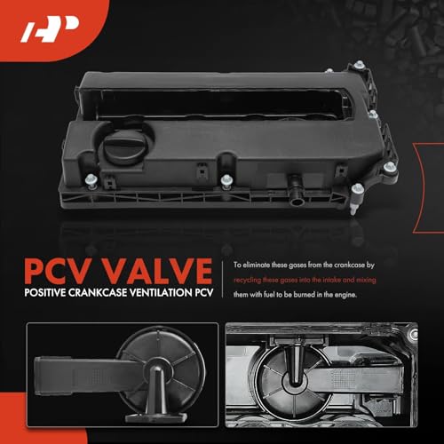 A-Premium Engine Valve Cover Kit, with Gasket, Compatible with Chevy Cruze 2010-2016, Sonic 2012-2018, Trax 2013-2020, Aveo 2009-2011, Aveo5 2009-2011, L4 1.6L 1.8L, Replace # 55558673 55564395