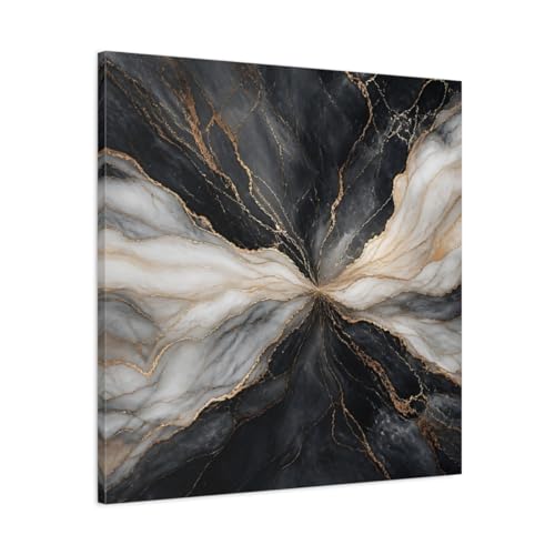 Impression sur toile marbre de luxe avec finitions or 3cm