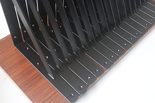 16 Pack L11" X H 8" Black Heavy Duty Shelf Brackets With Screws Metal Shelf Brackets Shelf Support Angle Brackets For Shelves L Brackets Heavy Duty Floating Shelf Brackets #TOP2