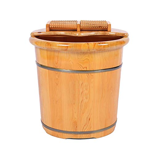 Balde para pedicure y masaje para pies de madera