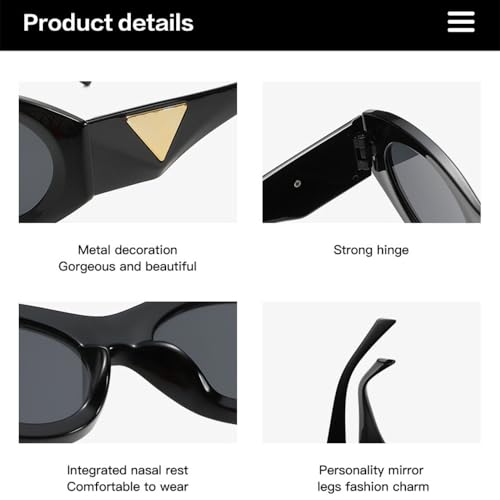Lunettes de soleil anti-UV œil de chat petite monture