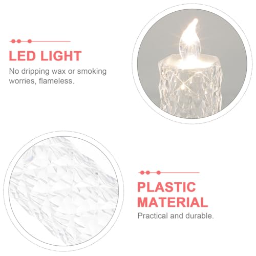 Velas LED efecto luz cálida para ambiente romántico en bodas y cumpleaños 3