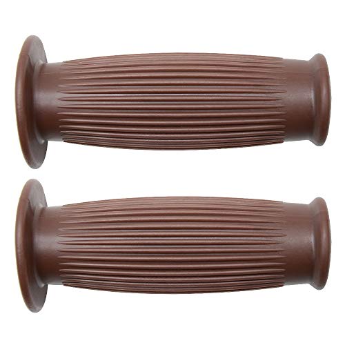 Poignées guidon moto silicone marron de haute résistance 22 24mm