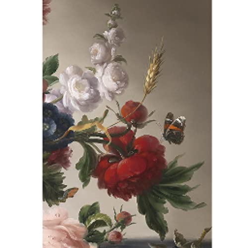 Toile mur art peinture fleurs pour habiller un grand mur vide