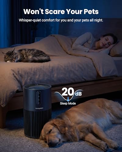 Image of Air Purifiers for Home Pets - Smart HEPA Pet Air Purifier for Bedroom, Smart WiFi 2200 Sq.Ft, Alexa Control, Washable Filter for Smoke Dust Odor | Smart HEPA Pet Air Purifier for Bedroom, Smart WiFi 2200 Sq.Ft, Alexa Control, Washable Filter for Smoke Dust Odor