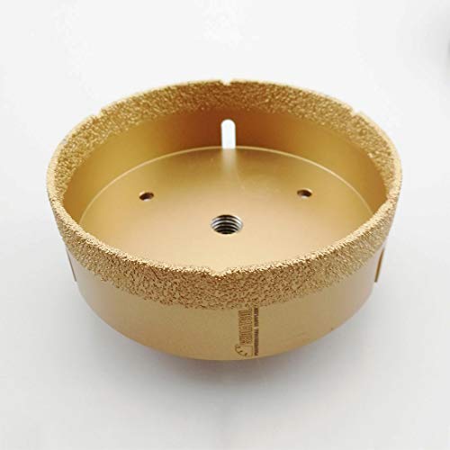 SHDIATOOL Diamond Drill Core Bit Diameter 125mm for Porcelain Tile Granite Marble Dry Drilling, Golden - Image 3