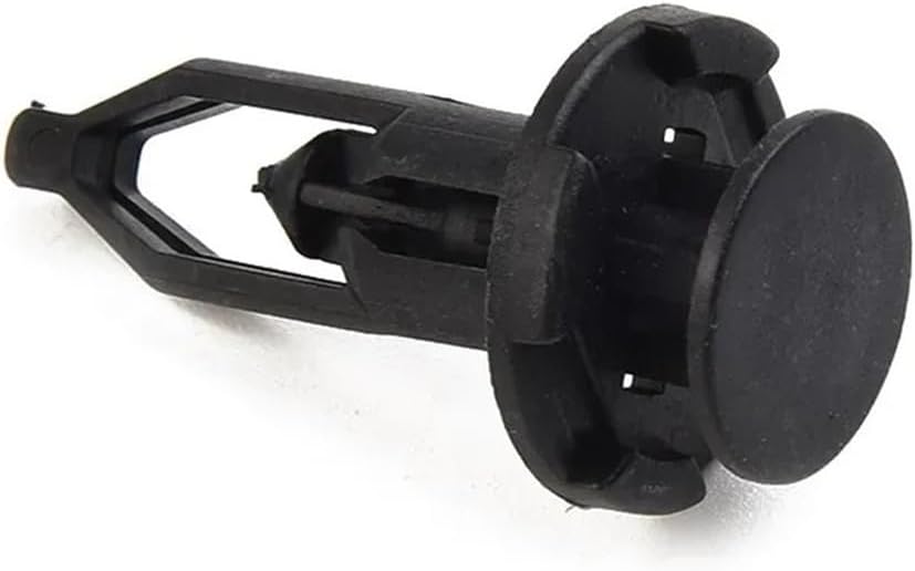 100 pcs 9mm Car Bumper Rear Cover Push-type Clamp Black Plastic Fixed Clip Compatible 52161-16010 Auto Door Clips