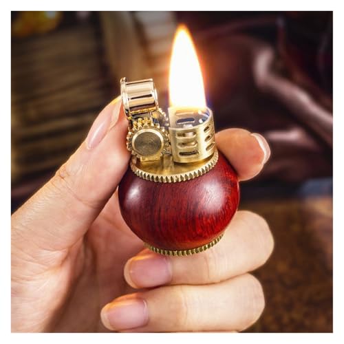 Encendedor portátil pequeño de kerosene color marrón miniatura 2