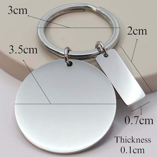 Customizable Stainless Steel Keychain for Daughter – Engraved I Love You Keepsake with Inspirational Message – Birthday, Christmas, Graduation, or Holiday Stocking Stuffer4