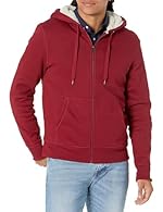 REGULAR FIT: Comfortable, easy fit through the shoulders, chest, and waist BRUSHED FLEECE: 8.3 oz brushed-back cotton-polyester blend fleece keeps you warm. Hood and body lined with cozy sherpa fleece. Sleeves lined with jersey. HOODED SWEATSHIRT: Th...
