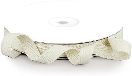 PoshNPretty Natural Cream Herringbone Cotton Tape Twill Tape Choose 3/8", 5/8", 7/8", 1.5" (1.5" x 10 Yards)