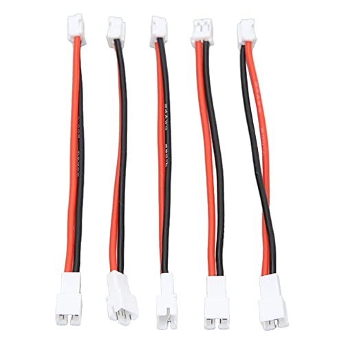 5Pcs RC Adapter Cable,PH2.0 2P Male to 2P Female Cable Battery Adapter Cable for SCX24 1/24 RC Crawler 3.6in