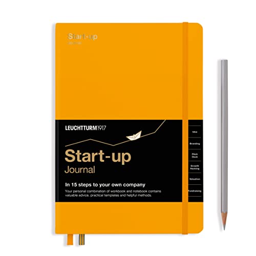 LEUCHTTURM1917 363843 Start-up Journal, Hardcover, 294 Numbered Pages, English, Rising Sun