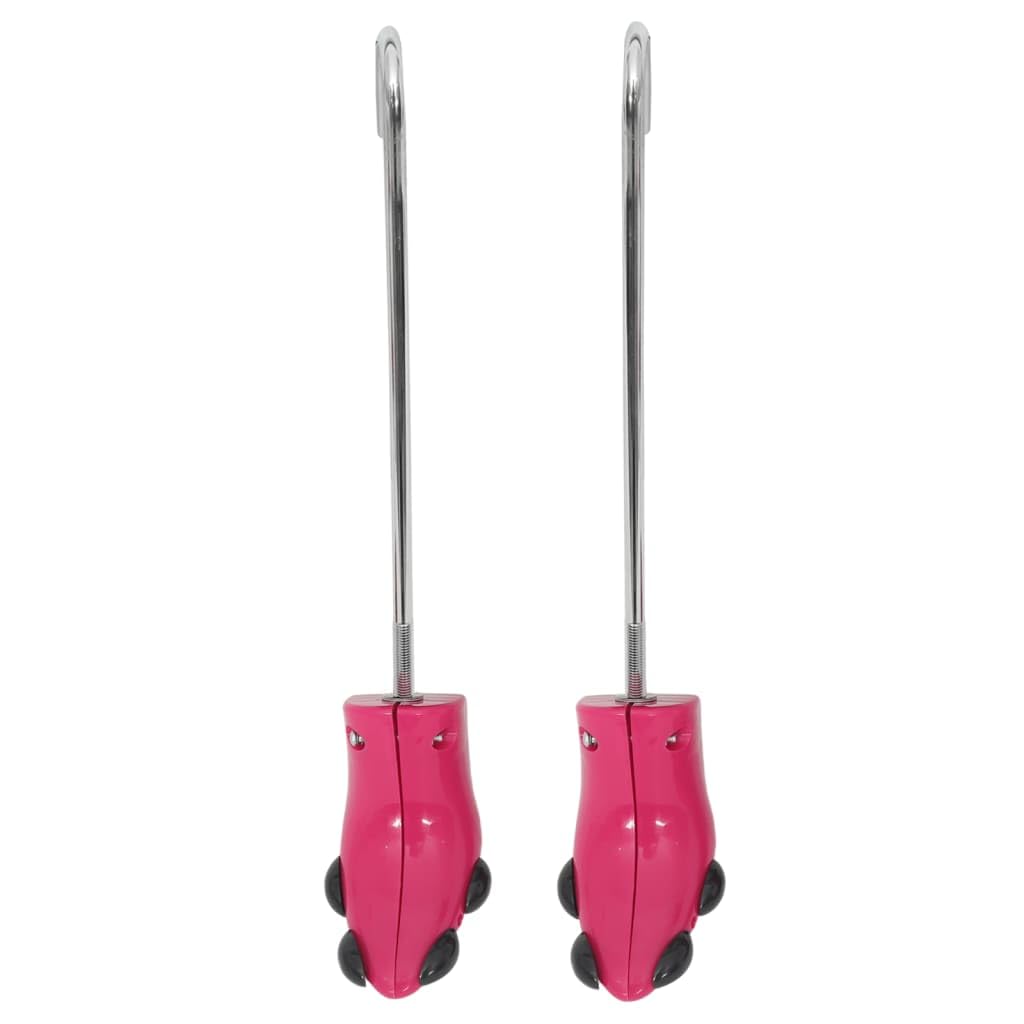 Horma de zapatos con calzador rosa EU 34-40, plástico duradero, elástico, para hombre y mujer, versátil, adecuado para alisar y secar botas y zapatos