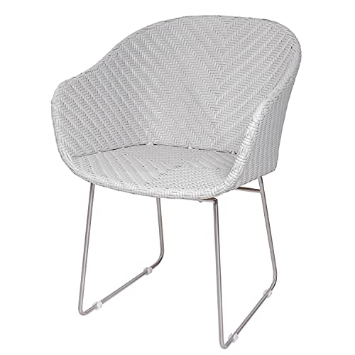Garland Poly Rattan Gartensessel Monza Edelstahl Gartenstuhl Armlehne...
