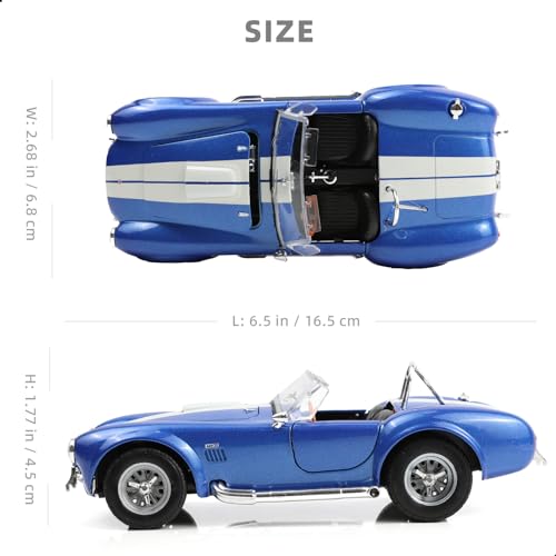 Modelo de auto 1/24 Shelby Cobra 427 S/C metal fundido miniatura 2
