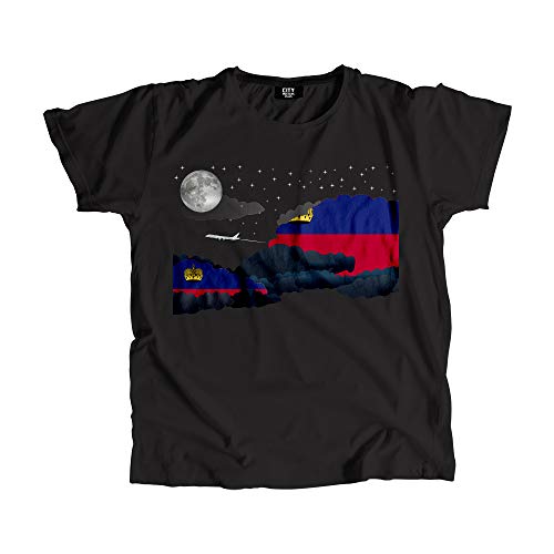 T-shirt Liechtenstein Night Clouds vêtement imprimé confortable et fluide