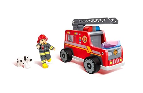 Hape Set Vigile Del Fuoco Con Camion E Cagnolino - Gioco Di Ruolo Educativo - 7