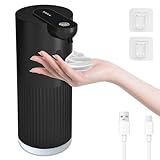 Cuteefun Dispensador Jabon Baño Automatico, 400ml Recargable Dosificador Jabon...