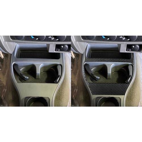 Cubierta de Marco Portavasos de Fibra de Carbono para Dodge Dakota miniatura 5