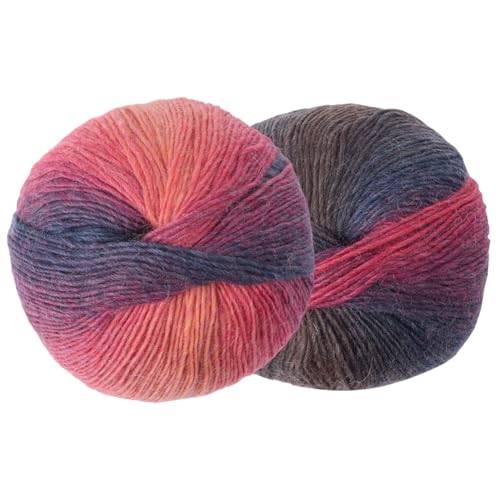 Lana sfumata colorata:il filo di lana sfumato multicolore è molto bello. Perfetto per realizzare coperte uniche, cappelli, maglioni e altro