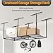 PeakPursuit 3x8FT Overhead Garage Storage Rack, 600LB Capacity Heavy Duty Ceiling Storage Racks, 22-40
