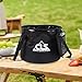 kowaku Outdoor Folding Water Bucket Portable Car Water Storage Camping Wash Basin Fishing Storage Container for Gardening Traveling, Black