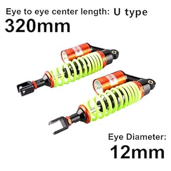 Amazon | 汎用 リアサスペンション リアショック U型 バイクリア