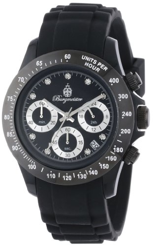 Preisvergleich Produktbild Burgmeister Armbanduhr für Damen mit Analog Anzeige, Chronograph und Silikonarmband - Wasserdichte Damenuhr mit zeitlosem, schickem Design - klassische, elegante Uhr für Frauen - BM514-622A Florida