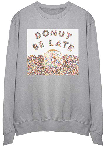 Sweatshirt Pullover Donut be Late Yummie Medium pour afficher votre bonne humeur
