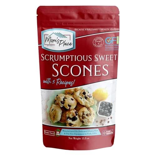 Mom's Place Gluten-Free Scrumptious Sweet Scone Mix with 5 Recipes,