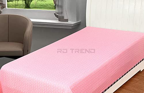 Image of RD TREND Cloud Cotton AC Summer Chadar for Sleeping | 210 TC Soft Lightweight Breathable Single Topsheet /Odhne Wali Chadar | Single Bed Bedsheet 60x90 Inch Pink