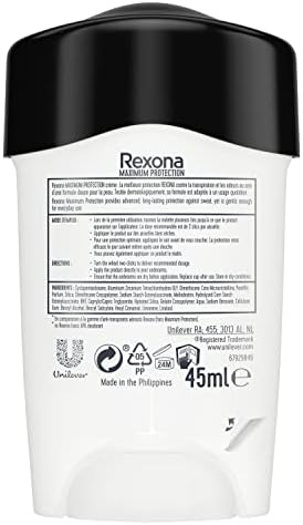Rexona Dezodorant Sport Intense dla mężczyzn, antyperspirant, maksymalna ochrona, skuteczny przeciwko nadmiernemu poceniu, testowana dermatologicznie formuła, ochrona do 96 godzin, pałeczka, 45 ml