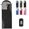 Elevon Double Sleeping Bag for Adults with 2 Pillows, Lightweight Machine Washable 2 Person Sleeping Bag for 3 Seasons Camping Hiking Traveling, Multicolor Option
