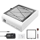 Nail Dust Collector with Brush and 2 Files, 60W Powerful Suction, Quiet Operation & Reusable HEPA Filter for Nail Salon Professionals and Personal Use at Home, Gift for Nail Enthusiasts
