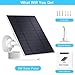 Solar Panel for Google Nest Camera,5W IP66 Waterproof Solar Charger with 9.8ft Charging Cable & 360°Adjustable Mounting